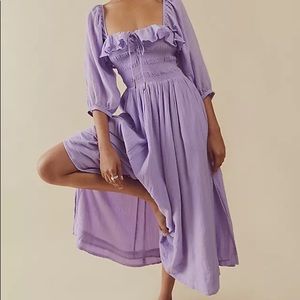 Free People Oasis Midi Dress in Lavender Size XS